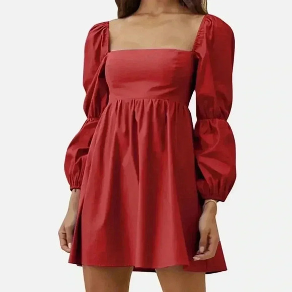 (33)NWOT bubble sleeve  dress - Picture 1 of 5